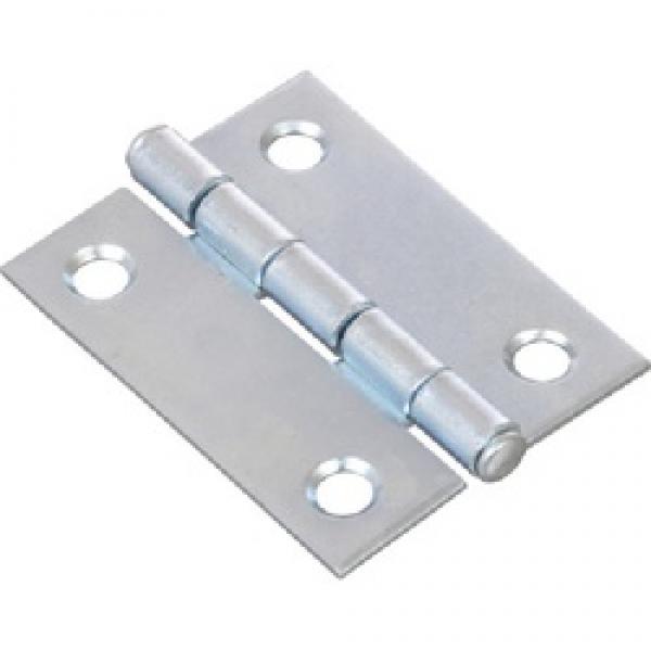 Hardware Essentials 851722 Door Hinge, Zinc-Plated, Fixed Pin, Screw