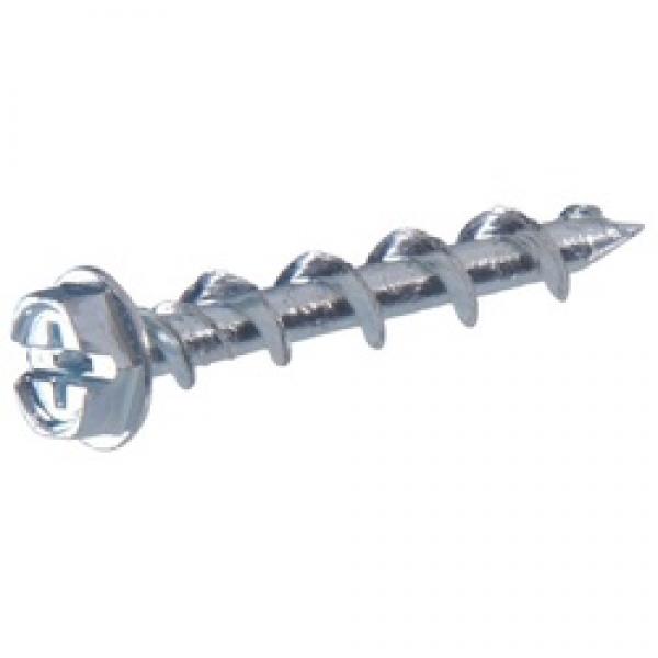 HILLMAN Walldog 376248 Electrical Anchor Screw, 1-1/2 in L, Steel,