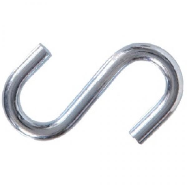 Hardware Essentials 851874 S-Hook, 100 lb Working Load, 0.263 in Dia Wire,