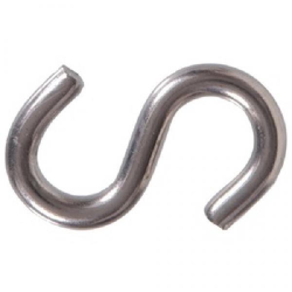 Hardware Essentials 851878 S-Hook, 145 lb Working Load, 0.307 in Dia Wire,