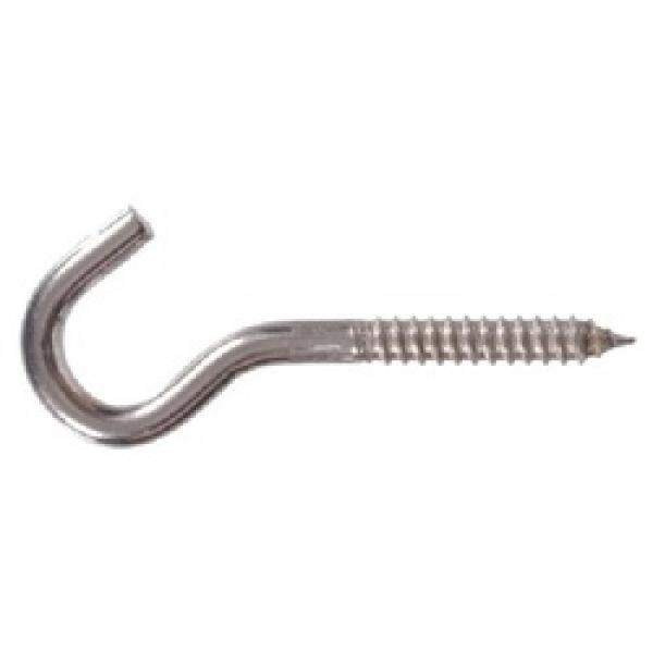 Hardware Essentials 851880 Screw Hook, 4-7/8 in L, Stainless Steel