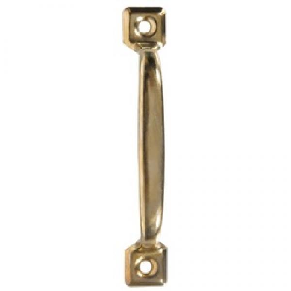 HILLMAN 851909 Screen Door Pull, 4-3/4 in H, Steel, Brass