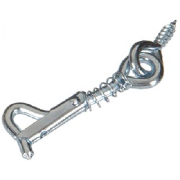 Hardware Essentials 851928 Gate Hook and Eye Latch, Zinc-Plated