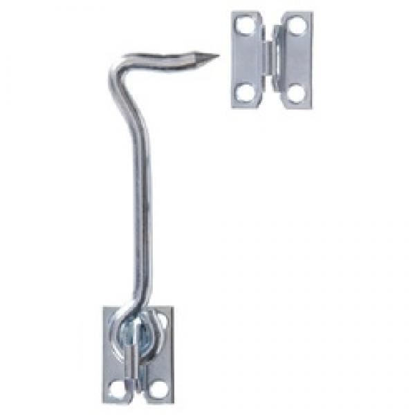 Hardware Essentials 851932 Hook and Eye Latch with Staples, Zinc-Plated