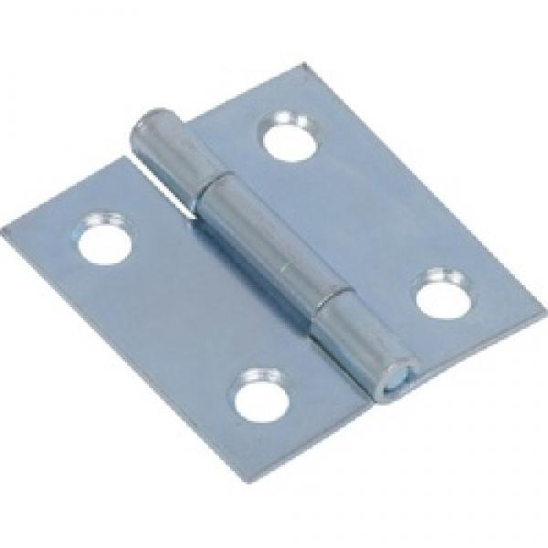 Hardware Essentials 851954 Door Hinge, Zinc-Plated, Removable Pin, Screw
