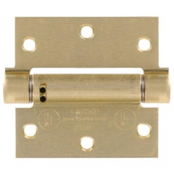 Hardware Essentials 851962 Spring Hinge, Satin Brass