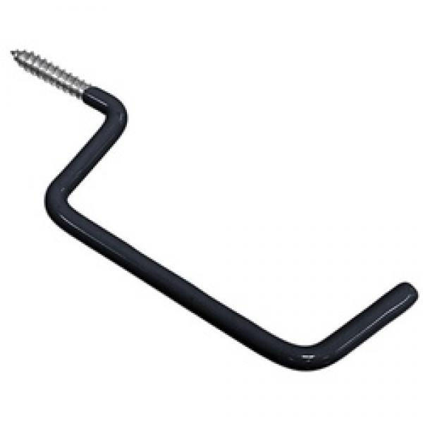 Hardware Essentials 851978 Ladder Hook, 20 lb, Steel, Black, Vinyl-Coated