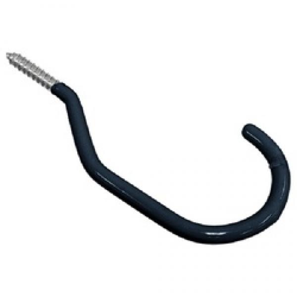 Hardware Essentials 851979 Bike Hook, 60 lb, Vinyl, Black