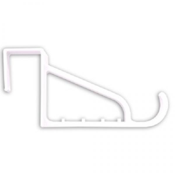 Hardware Essentials 852098 Adhesive Hook, Adhesive Mounting, Plastic, White