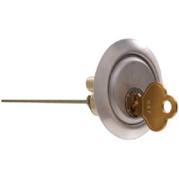 Hardware Essentials 852138 Cylinder Lock, 1-1/2 in L Shaft, Steel, Aluminum