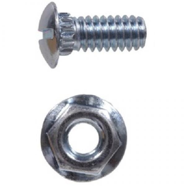 HILLMAN 852140 Bolt with Nut, 1/2 in OAL, Steel, Zinc-Plated