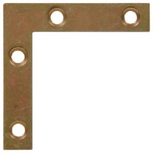 Hardware Essentials 852201 Flat Corner Brace, 2-1/2 in L, 1/2 in W, Iron,