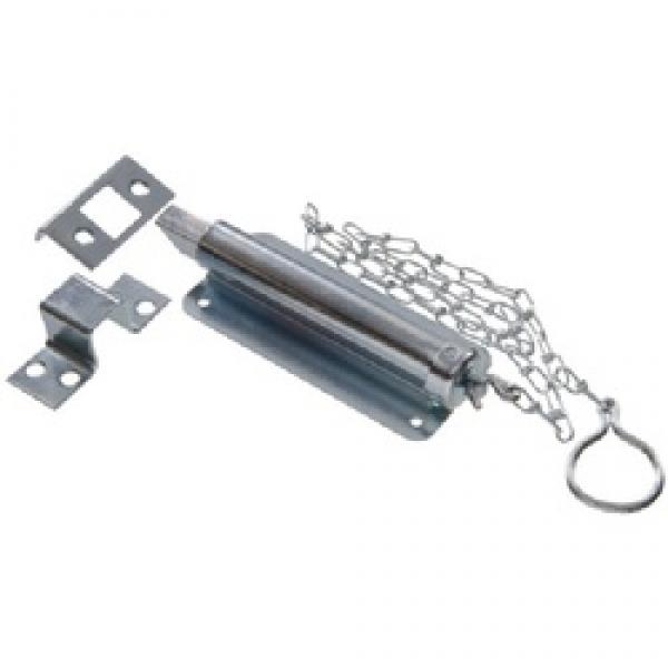 Hardware Essentials 852225 Chain Bolt, Steel, Zinc-Plated, 3/4 in Throw