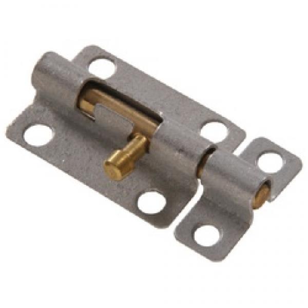 Hardware Essentials 852246 Barrel Bolt, 3 in L Bolt, Brass, Galvanized