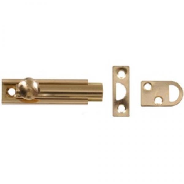Hardware Essentials 852249 Surface Slide Bolt, Brass