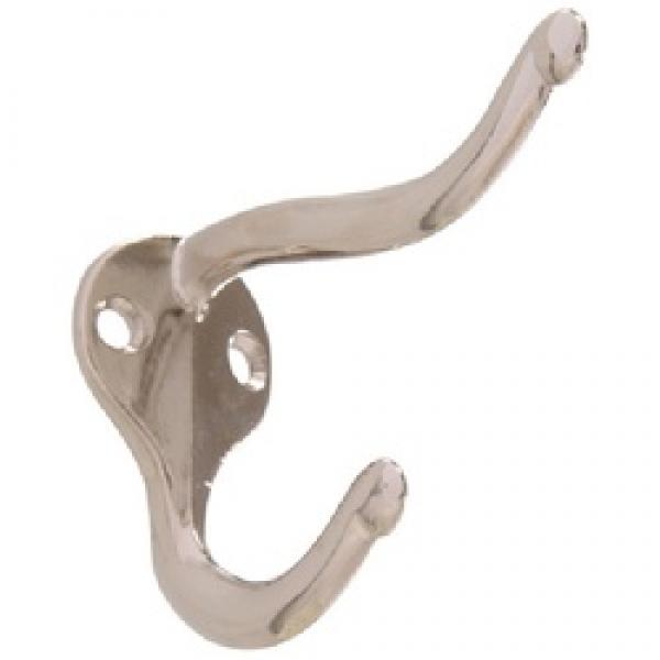 Hardware Essentials 852275 Coat and Hat Hook, Nickel