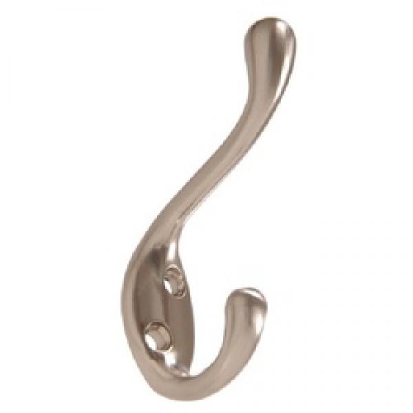 Hardware Essentials 852307 Coat and Hat Hook, Satin Nickel