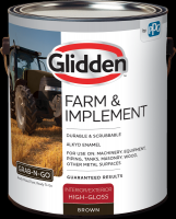Glidden Farm & Implement Interior/Exterior Paint Gloss Brown