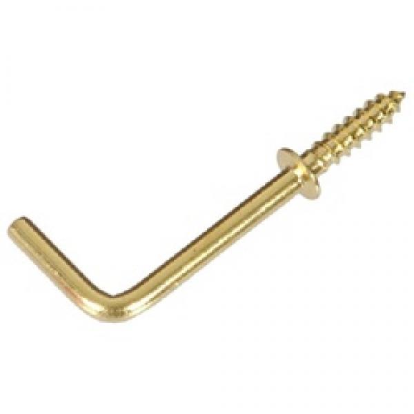 Hardware Essentials 852423 Shoulder Hook, 1/2 in L, Brass