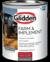 Glidden Farm & Implement Interior/Exterior Paint Gloss Machine Grey