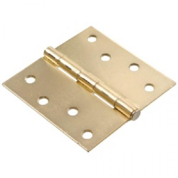 Hardware Essentials 852609 Door Hinge, Satin Brass, Removable Pin