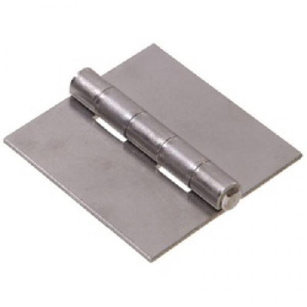 Hardware Essentials 852633 Weldable Surface Hinge, Steel, Plain, Fixed Pin,