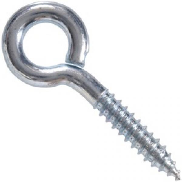 Hardware Essentials 321147 Lag Screw Eye, 3-1/4 in OAL, 100 lb Working Load,