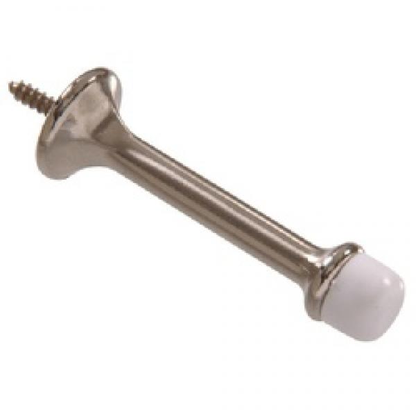 Hardware Essentials 852929 Rigid Door Stop, Nickel-Plated
