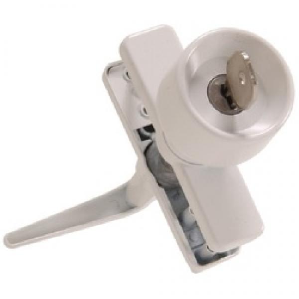 Hardware Essentials 853134 Keyed Knob Latch, Aluminum, 1-3/8 in Thick Door