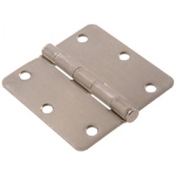 Hardware Essentials 852798 Door Hinge, Satin Nickel, Full-Mortise Mounting