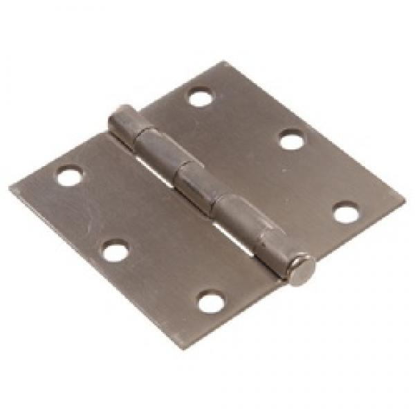 Hardware Essentials 852828 Door Hinge, Satin Nickel, Removable Pin,