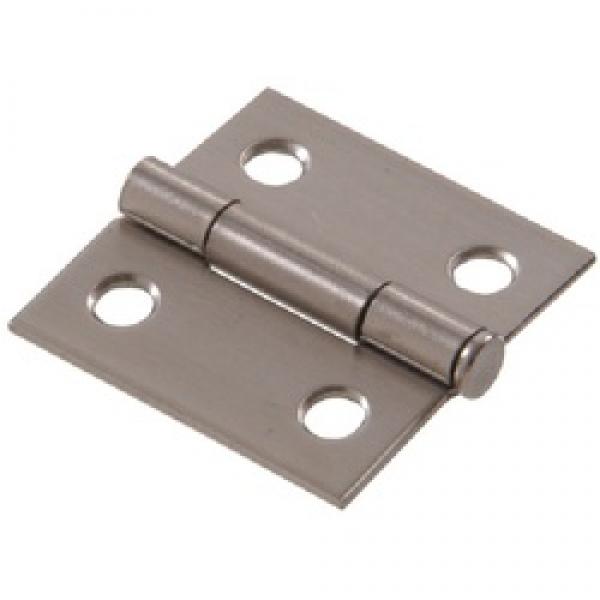 Hardware Essentials 852842 Door Hinge, Stainless Steel, Removable Pin,