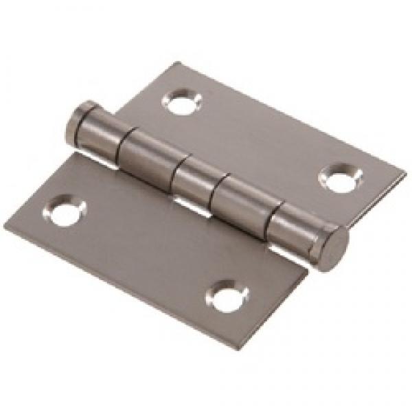 Hardware Essentials 852843 Door Hinge, Stainless Steel, Removable Pin,