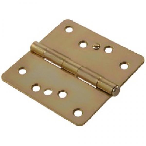 Hardware Essentials 852866 Security Stud Door Hinge, Yellow Zinc Dichromate