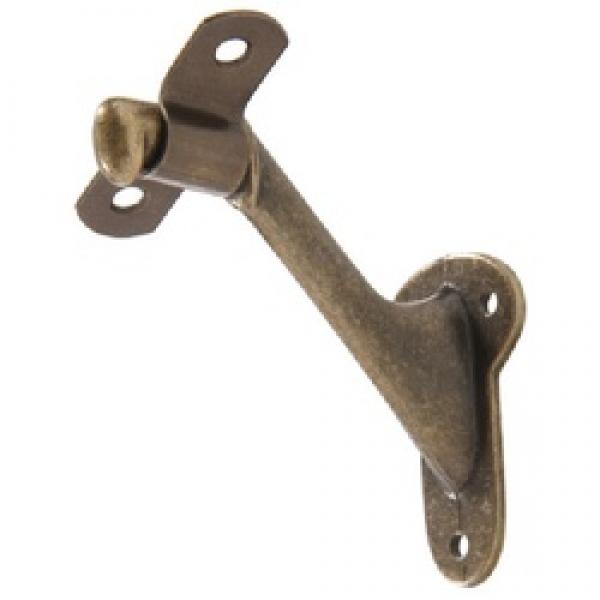 Hardware Essentials 852871 Utility Handrail Bracket, Antique Brass