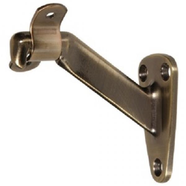 Hardware Essentials 852873 Handrail Bracket, Steel, Antique Brass