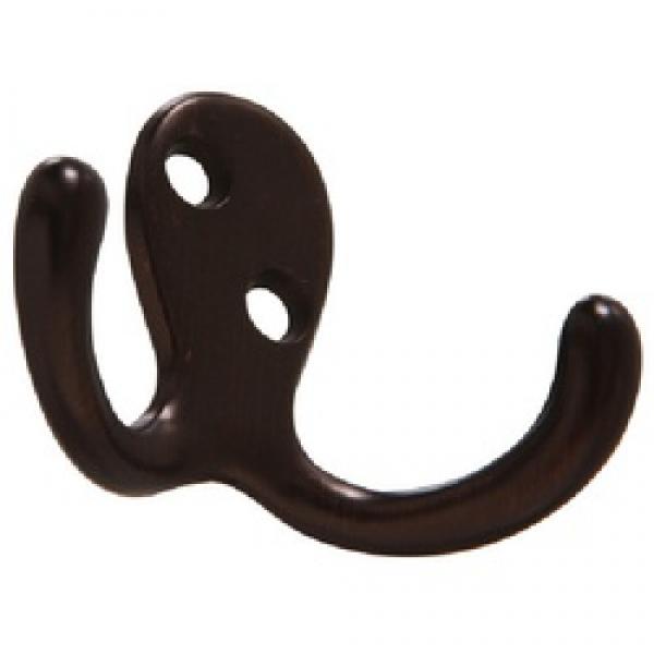 Hardware Essentials 852902 Double Cloth Hook, Antique Bronze