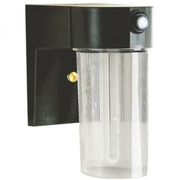 Heath Zenith HZ-5680-BZ Security Light, 120 VAC, 1-Lamp, CFL Lamp, Plastic