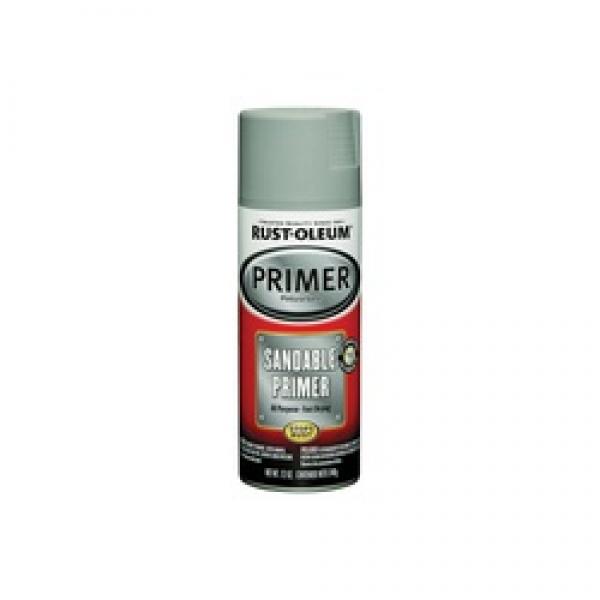 RUST-OLEUM AUTOMOTIVE 249415 Sandable Primer Spray, Gray, 12 oz, Aerosol Can