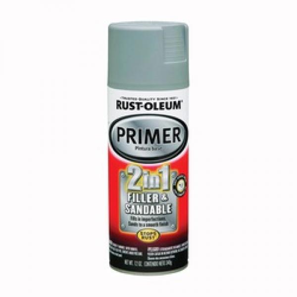 RUST-OLEUM AUTOMOTIVE 260510 Automotive Primer Spray Paint, Gray, 12 oz,