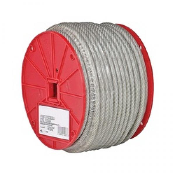 Campbell 7000697 Aircraft Cable, 3/16 in Dia, 250 ft L, 840 lb Working Load,