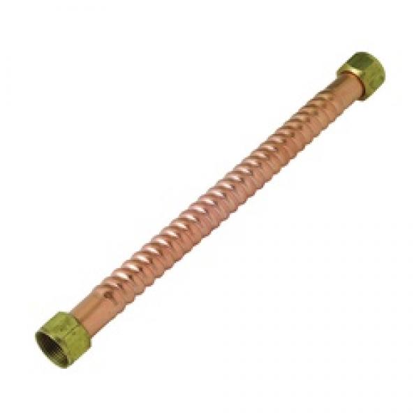 BrassCraft Copper-Flex Series WB00-18N Water Heater Connector, 3/4 in, FIP,
