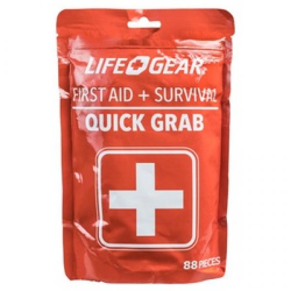 LIFE+GEAR 41-3819 First Aid Kit, 88-Piece, Red