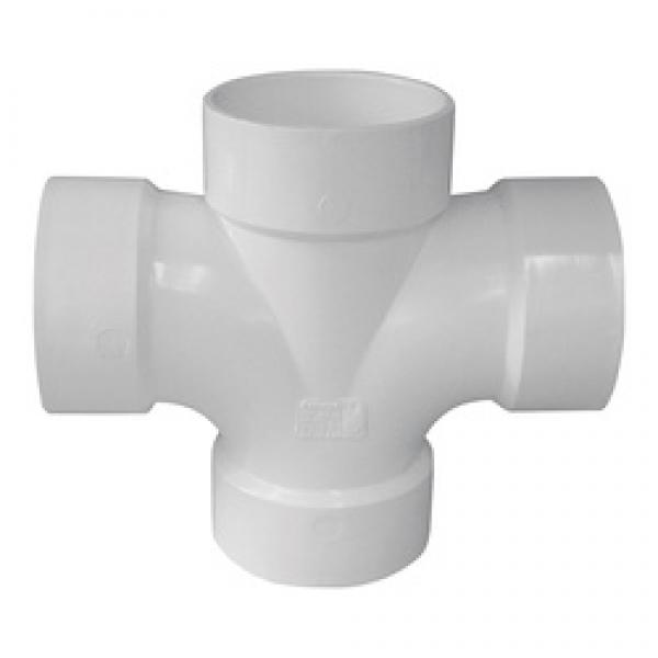 GENOVA 700 Series 73542 Reducing Double Sanitary Pipe Tee, 4 x 2 x 2 in,