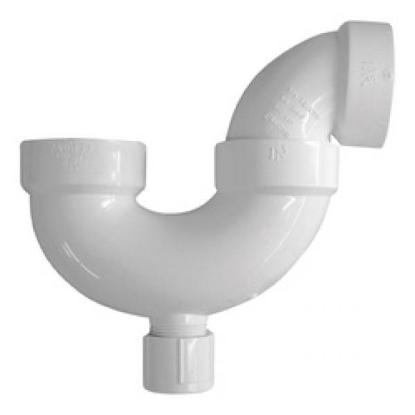GENOVA 700 Series 78420 P-Trap with Cleanout, 2 in, PVC, SCH 40 Schedule