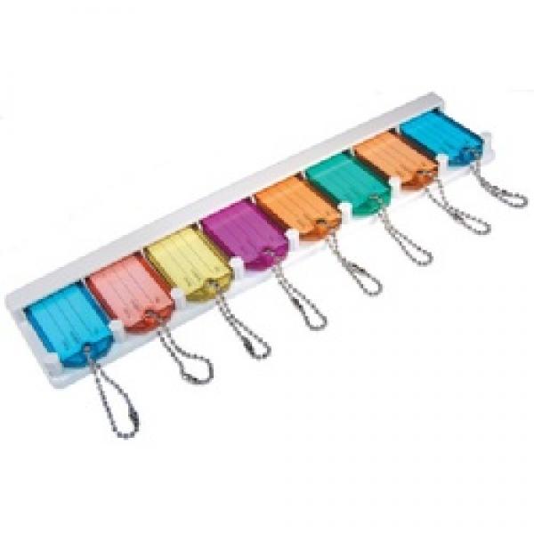 Hardware Essentials 710930 Beaded Chain Key Tag, Plastic, Assorted