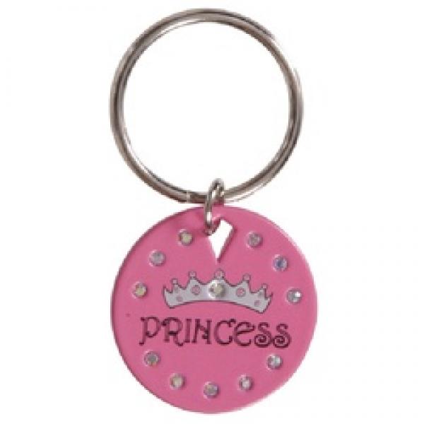 HILLMAN Diva Series 711391 Key Chain, Princess, Split Ring, Steel Case,