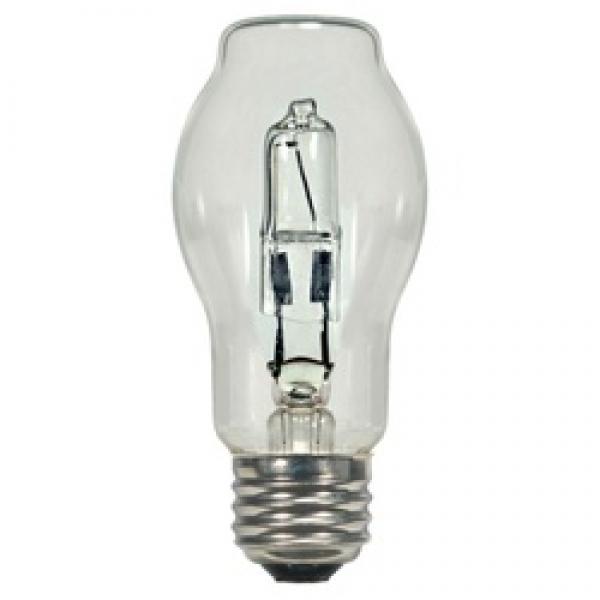 Satco S2452 Halogen Bulb, 43 W, Medium E26 Lamp Base, BT15 Lamp, Warm White