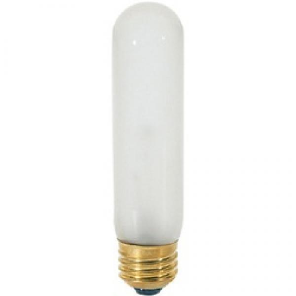Satco S3701 Incandescent Bulb, 25 W, T10 Lamp, Medium E26 Lamp Base, 200