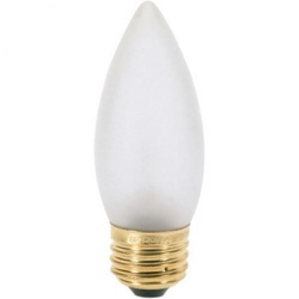 Satco S3735 Incandescent Bulb, 40 W, B11 Lamp, Medium E26 Lamp Base, 360